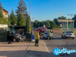Nürtingen (ES): Schadensträchtiger Verkehrsunfall mit vier Autos!